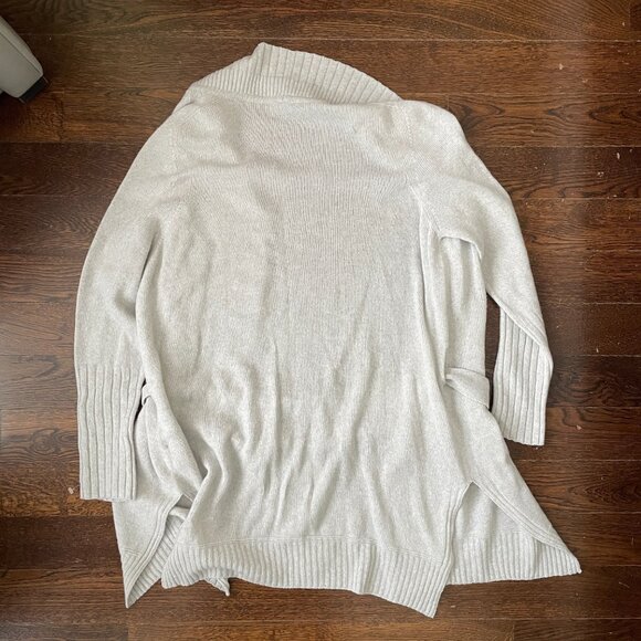 Cozy Marc Cain Long Belted Cardigan Sweater Wool/Cashmere Blend-Size 8 - Picture 4 of 10